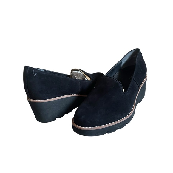 $139 Vionic Water Repellent Wedges Willa Wedge Black Slip-On Shoes Sz 8.5 NWB - Picture 4 of 6